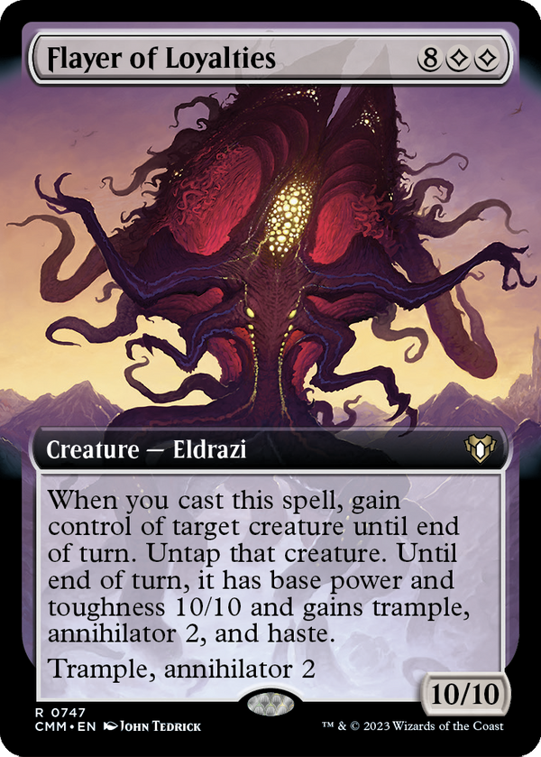 Flayer of Loyalties (Extended Art) (CMM-747) - Commander Masters: (Extended Art) Foil