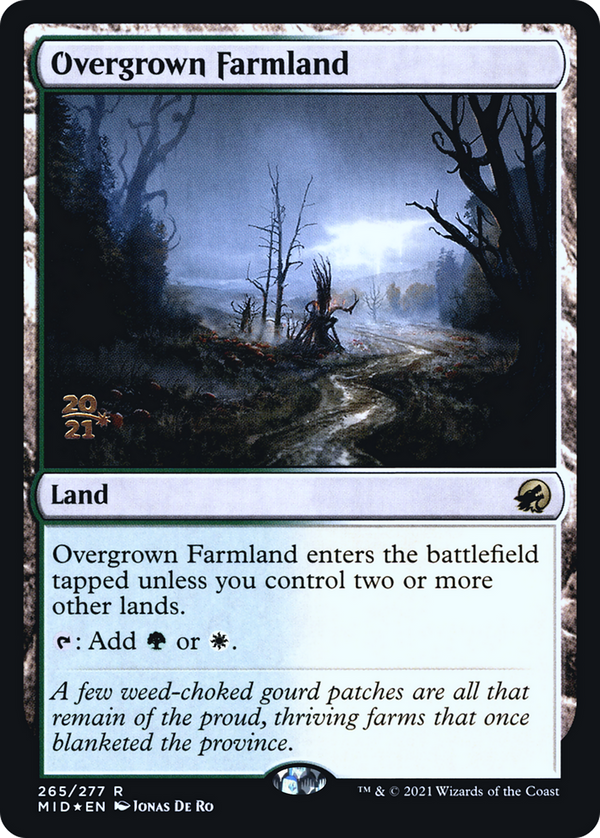Overgrown Farmland (PRE-265S) - Innistrad: Midnight Hunt Promos Foil