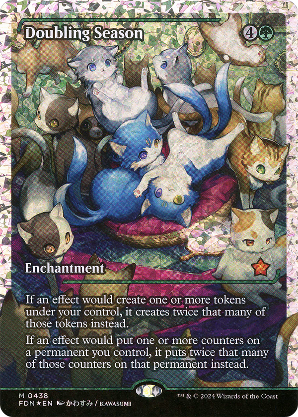 Doubling Season (Showcase) (Fracture Foil) (FDN-438) - Foundations: (Showcase, enchantment) Foil