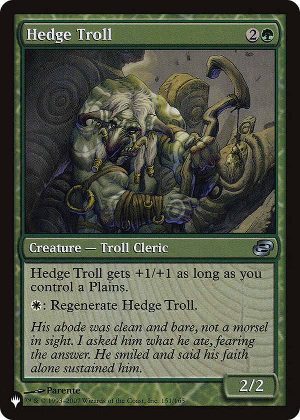 Hedge Troll (LIST-PLC-151) - The List: (colorshifted)