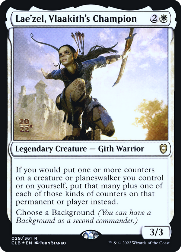 Lae'zel, Vlaakith's Champion (PRE-029) - Battle for Baldur's Gate Promos Foil