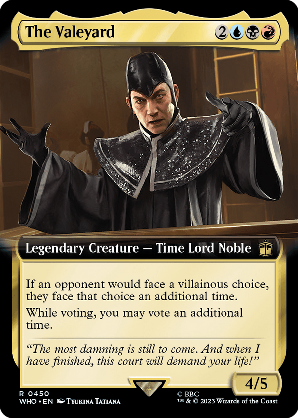 The Valeyard (Extended Art) (WHO-450) - Doctor Who: (Extended Art) Foil