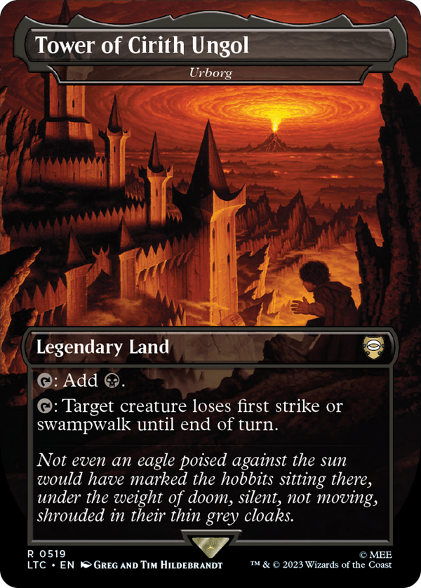 Tower of Cirith Ungol - Urborg (Borderless) (LTC-519) - Tales of Middle-earth Commander / Tower of Cirith Ungol Foil