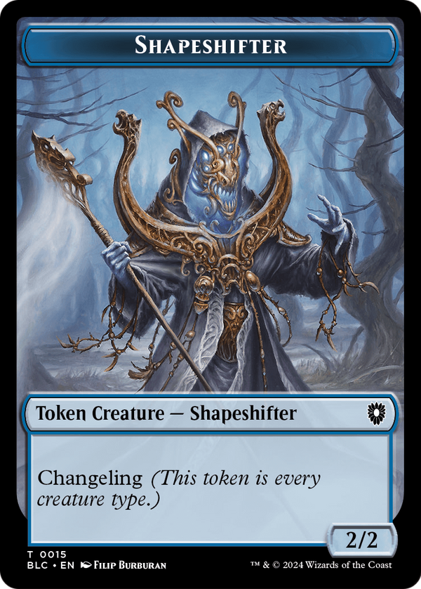Shapeshifter (TBLC-015) - Bloomburrow Commander Tokens Foil