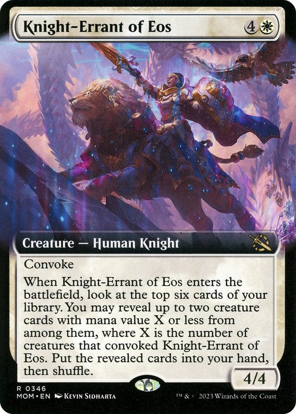 Knight-Errant of Eos (Extended Art) (MOM-346) - March of the Machine: (Extended Art)