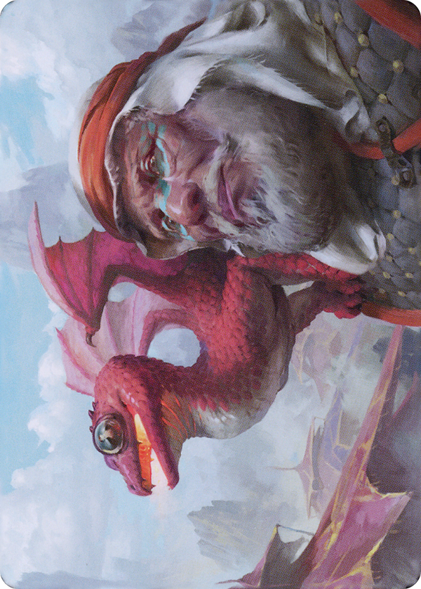 Dragon Whelp // Dragon Whelp (ADMU-029) - Dominaria United Art Series (Borderless) Foil