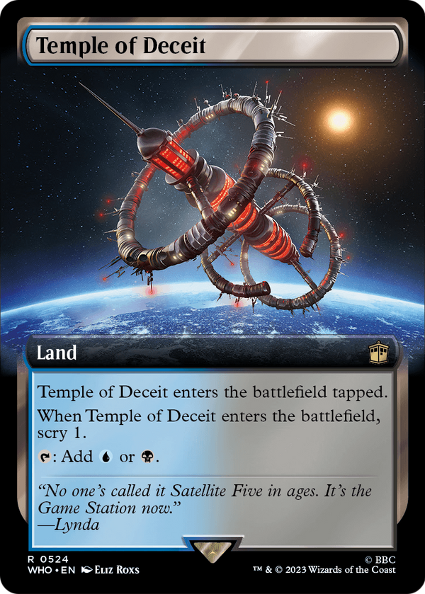 Temple of Deceit (Extended Art) (WHO-524) - Doctor Who: (Extended Art) Foil