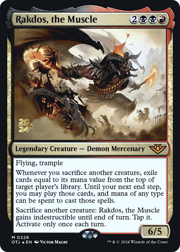 Rakdos, the Muscle (PRE-226) - Outlaws of Thunder Junction Promos Foil