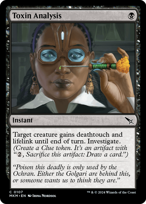 Toxin Analysis (MKM-107) - Murders at Karlov Manor Foil