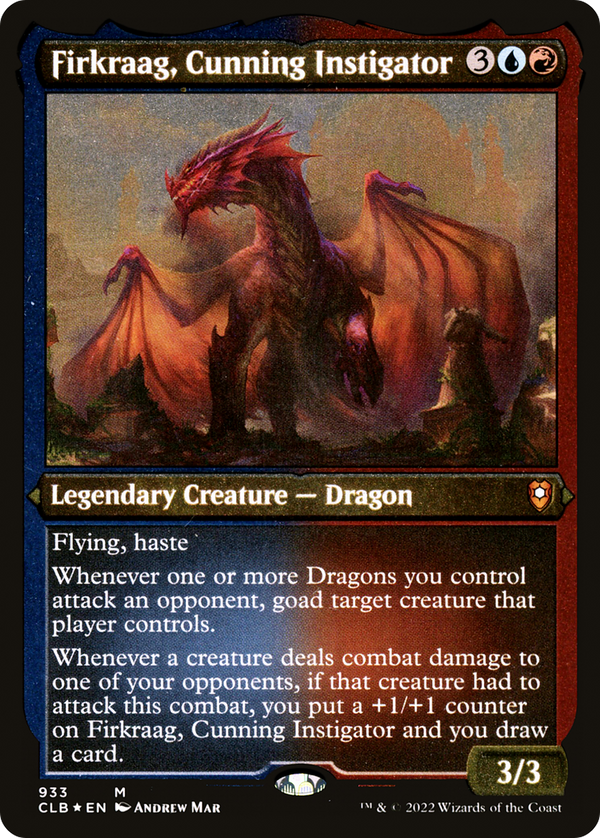 Firkraag, Cunning Instigator (Display Commander) - Thick Stock (CLB-933) - Commander Legends: Battle for Baldur's Gate Foil