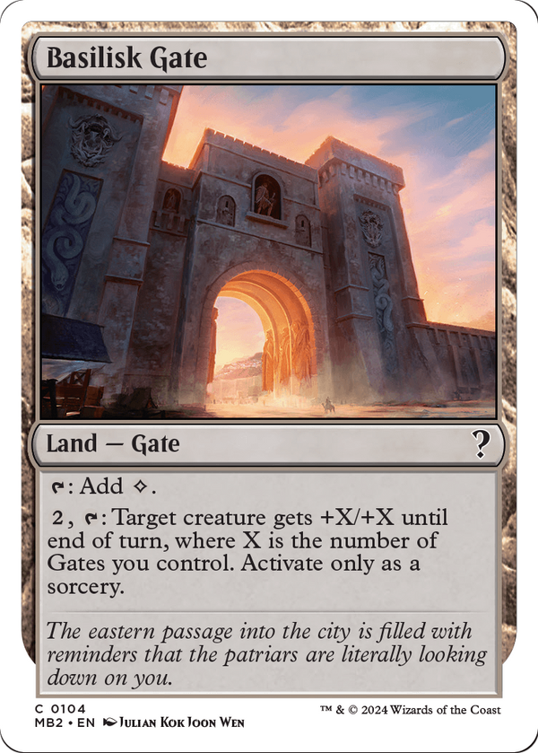 Basilisk Gate (White Border) (MB2-104) - Mystery Booster 2