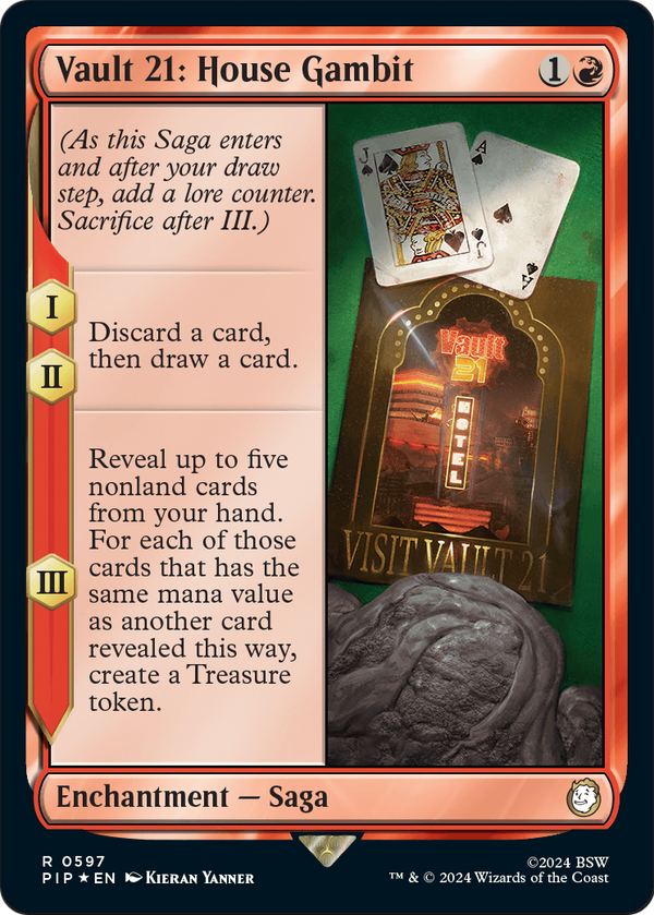 Vault 21: House Gambit (Surge Foil) (PIP-597) - Fallout Foil