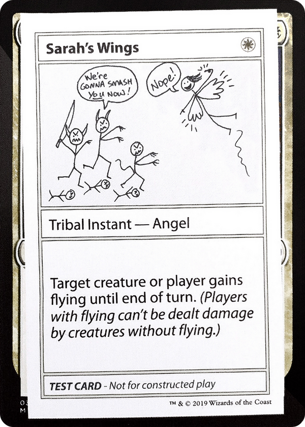 Sarah's Wings (No PW Symbol) (CMB1-011) - Mystery Booster Playtest Cards 2021