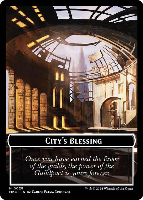 City's Blessing (TMKC-028) - Murders at Karlov Manor Commander Tokens