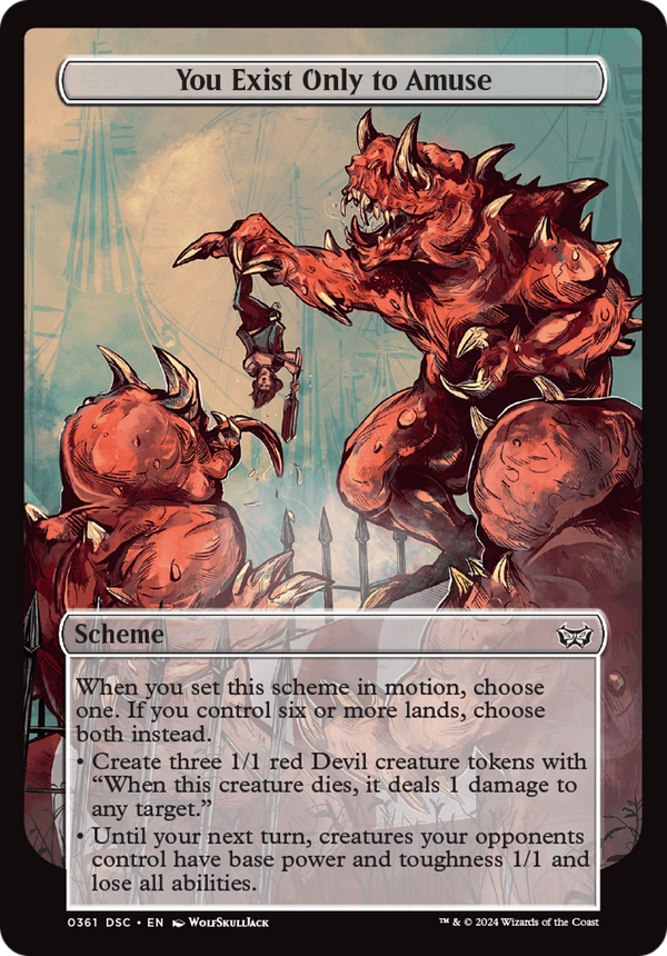 You Exist Only to Amuse (Full Art) (A:DSC-361) - Duskmourn: House of Horror Commander