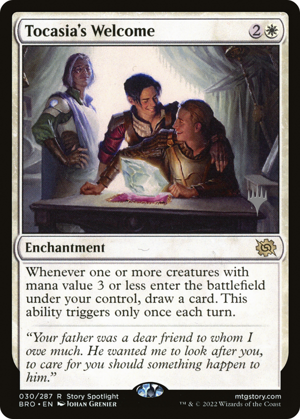 Tocasia's Welcome (PPBRO-030) - The Brothers' War Promos