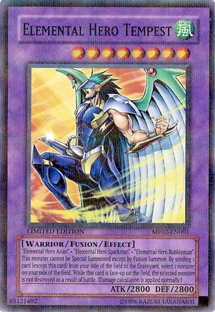 Elemental HERO Tempest (MF02-EN001) - Mattel Action Figure Promos: Series 2 Limited