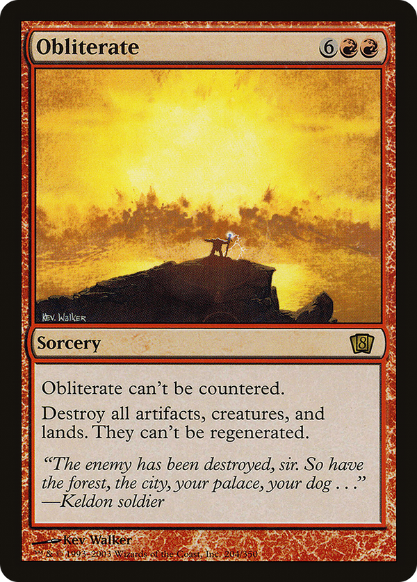 Obliterate (8ED-204★) - 8th Edition