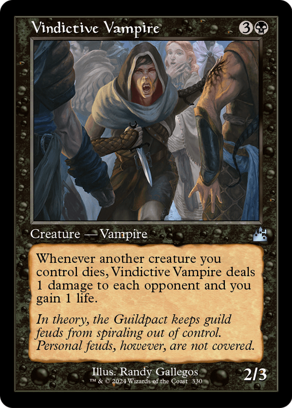 Vindictive Vampire (Retro Frame) (RVR-330) - Ravnica Remastered