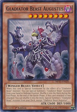Gladiator Beast Augustus (MP15-EN020) - 2015 Mega-Tins Mega Pack 1st Edition