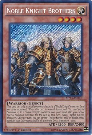 Noble Knight Brothers (MP15-EN046) - 2015 Mega-Tins Mega Pack 1st Edition