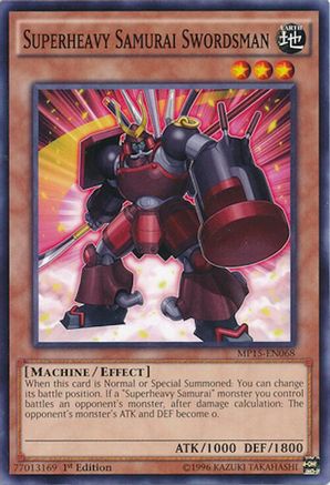 Superheavy Samurai Swordsman (MP15-EN068) - 2015 Mega-Tins Mega Pack 1st Edition