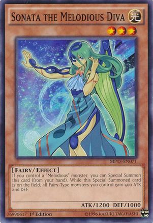 Sonata the Melodious Diva (MP15-EN071) - 2015 Mega-Tins Mega Pack 1st Edition