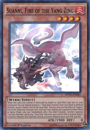 Suanni, Fire of the Yang Zing (MP15-EN083) - 2015 Mega-Tins Mega Pack 1st Edition