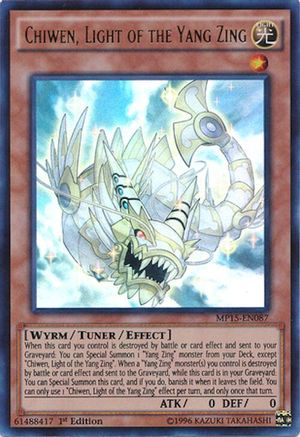 Chiwen, Light of the Yang Zing (MP15-EN087) - 2015 Mega-Tins Mega Pack 1st Edition