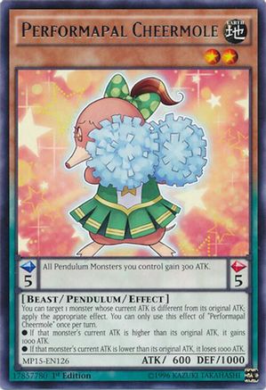 Performapal Cheermole (MP15-EN126) - 2015 Mega-Tins Mega Pack 1st Edition