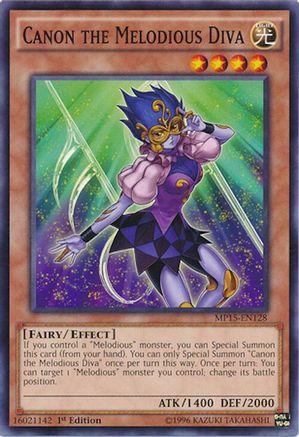 Canon the Melodious Diva (MP15-EN128) - 2015 Mega-Tins Mega Pack 1st Edition