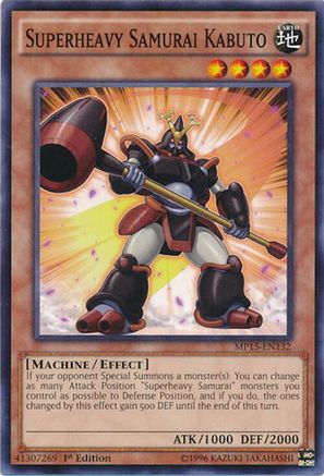 Superheavy Samurai Kabuto (MP15-EN132) - 2015 Mega-Tins Mega Pack 1st Edition