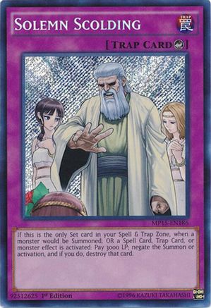 Solemn Scolding (MP15-EN186) - 2015 Mega-Tins Mega Pack 1st Edition