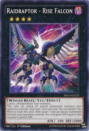 Raidraptor - Rise Falcon (MP15-EN223) - 2015 Mega-Tins Mega Pack 1st Edition