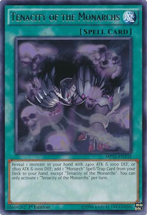 Tenacity of the Monarchs (MP15-EN232) - 2015 Mega-Tins Mega Pack 1st Edition