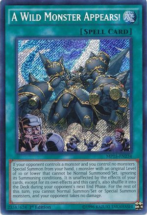A Wild Monster Appears! (MP15-EN234) - 2015 Mega-Tins Mega Pack 1st Edition