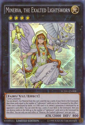 Minerva, the Exalted Lightsworn (Super Rare) (YCSW-EN008) - Yu-Gi-Oh! Championship Series Prize Cards Limited