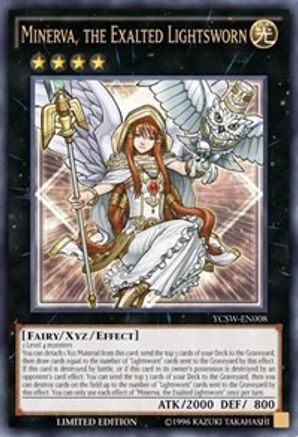 Minerva, the Exalted Lightsworn (Ultra Rare) (YCSW-EN008) - Yu-Gi-Oh! Championship Series Prize Cards Limited
