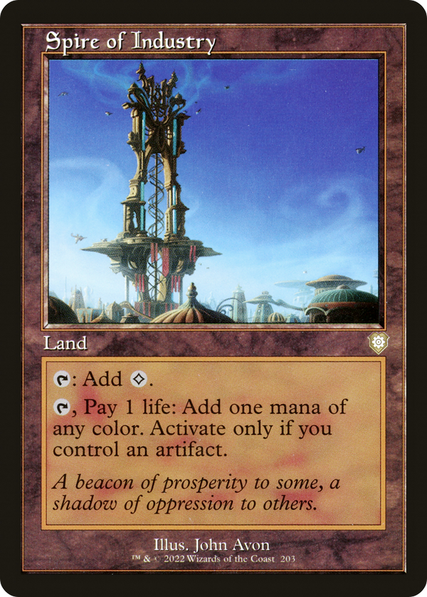 Spire of Industry (Retro Frame) (BRC-203) - The Brothers' War Commander