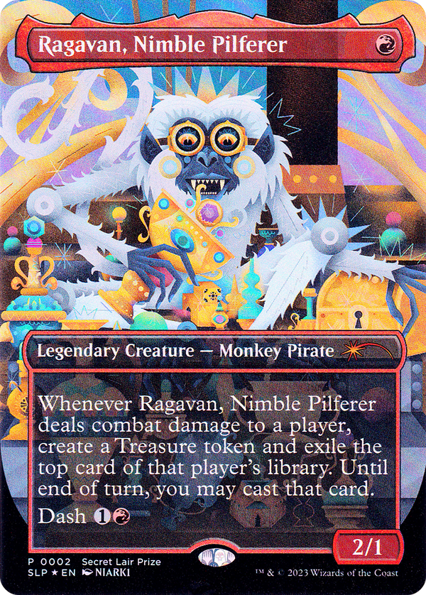 Ragavan, Nimble Pilferer (SLP-002) - Secret Lair Showdown (Borderless) Foil