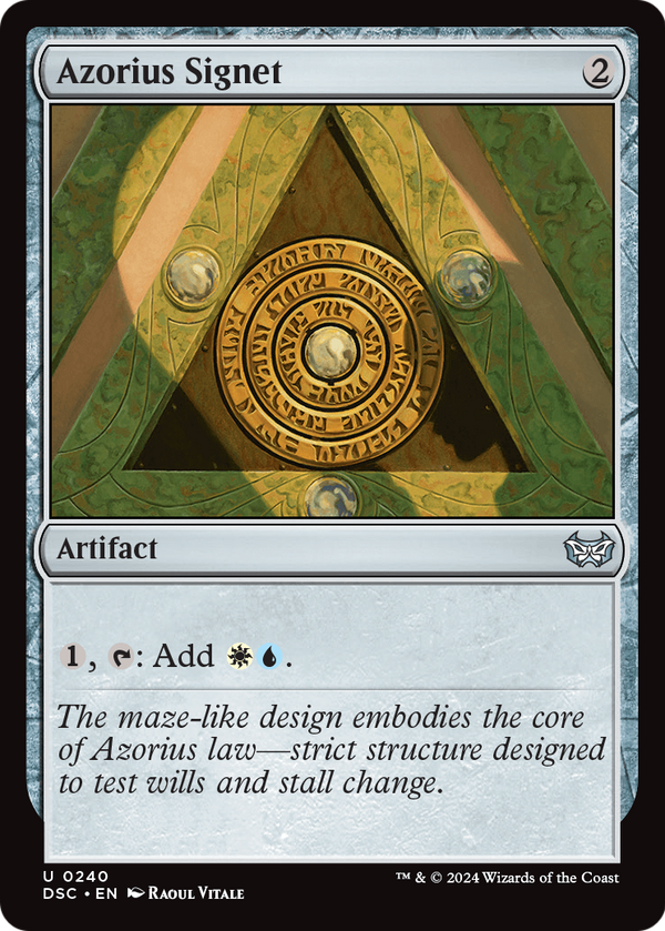 Azorius Signet (DSC-240) - Duskmourn: House of Horror Commander