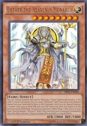 Ehther the Heavenly Monarch (SR01-EN000) - Structure Deck: Emperor of Darkness 1st Edition