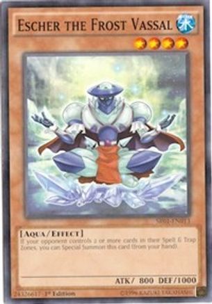 Escher the Frost Vassal (SR01-EN013) - Structure Deck: Emperor of Darkness 1st Edition