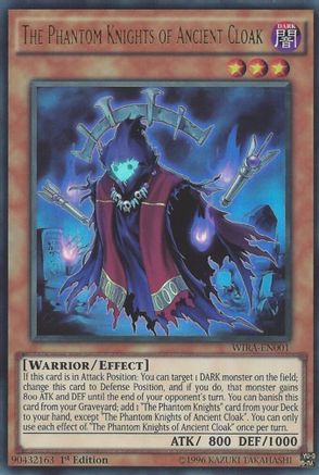 The Phantom Knights of Ancient Cloak (WIRA-EN001) - Wing Raiders 1st Edition