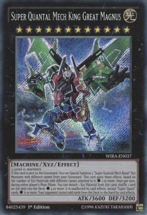 Super Quantal Mech King Great Magnus (WIRA-EN037) - Wing Raiders 1st Edition