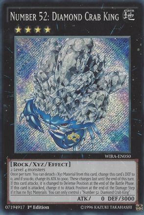 Number 52: Diamond Crab King (WIRA-EN050) - Wing Raiders 1st Edition