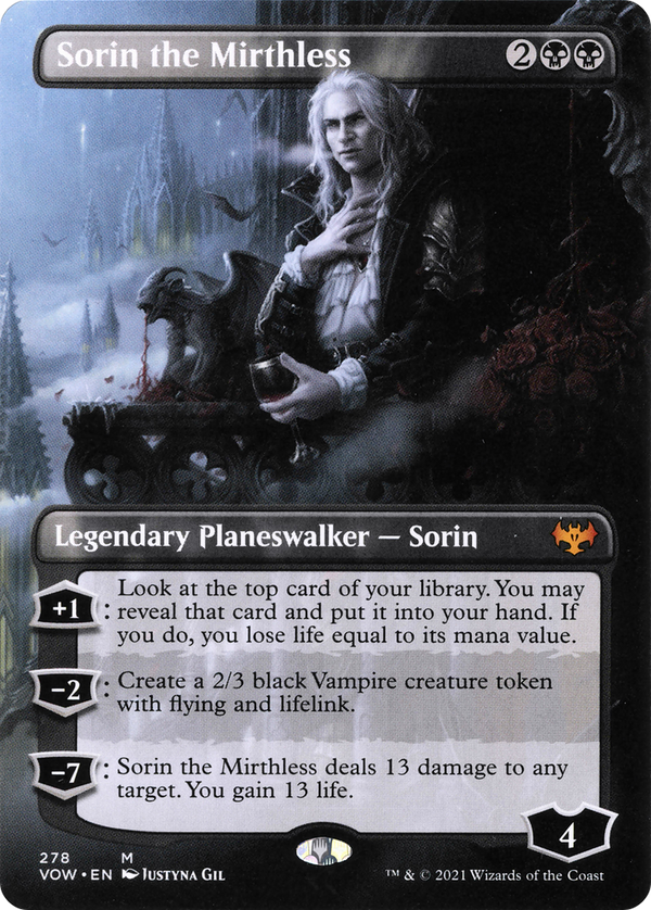 Sorin the Mirthless (Borderless) (VOW-278) - Innistrad: Crimson Vow