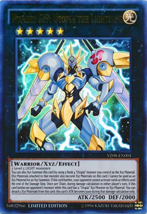 Number S39: Utopia the Lightning (YZ08-EN001) - Yu-Gi-Oh! ZEXAL Manga Promotional Cards Limited