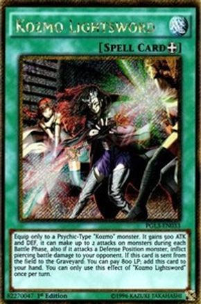 Kozmo Lightsword (PGL3-EN033) - Premium Gold: Infinite Gold 1st Edition