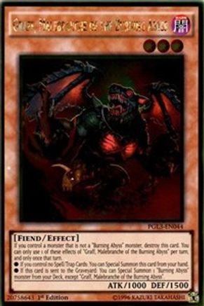 Graff, Malebranche of the Burning Abyss (PGL3-EN044) - Premium Gold: Infinite Gold 1st Edition